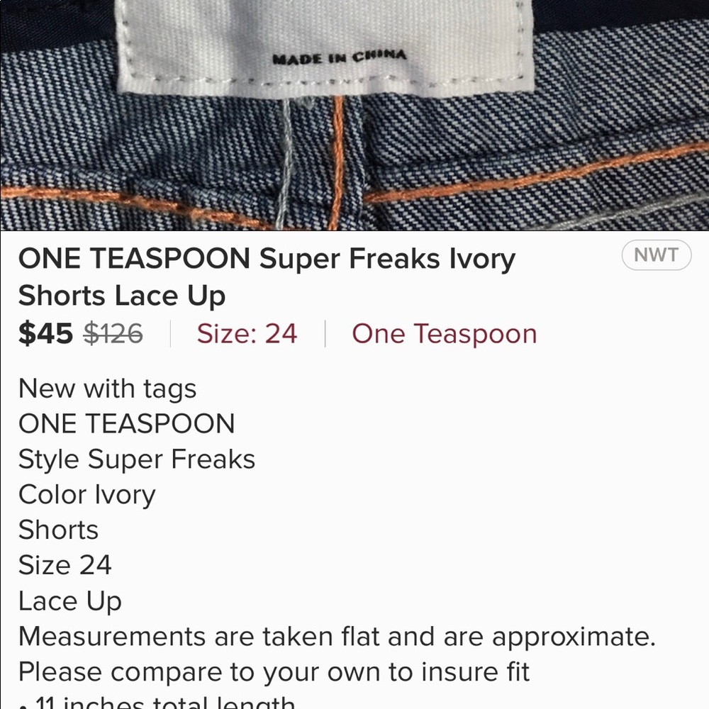 One Teaspoon super freaks